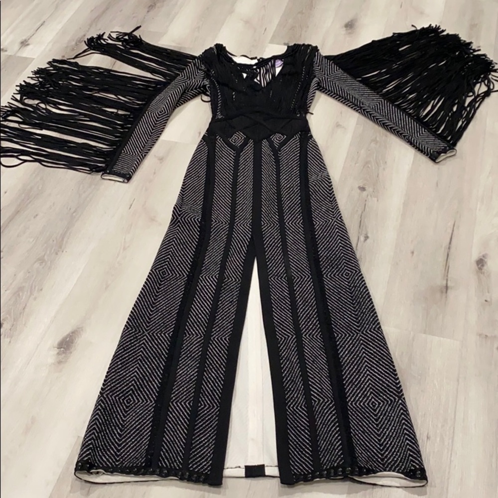 Herve Leger Maxi Fringe Dress - Picture 6 of 8